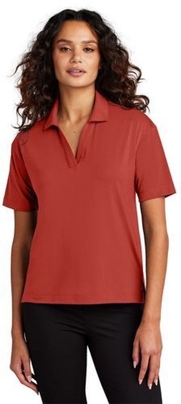 Mercer+Mettle Women's 5-ounce 92/8 Poly/Spandex Stretch Jersey Short Sleeve Polo